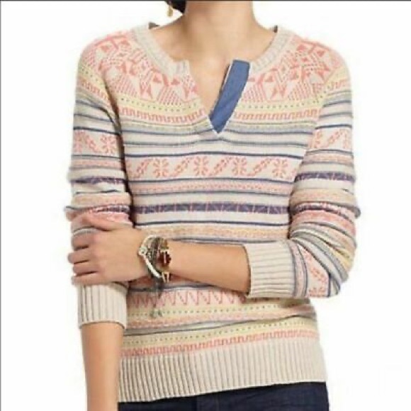 Anthropologie Sweaters - Anthropologie Fiets Voor 2 Orange Mott Sweater NWT